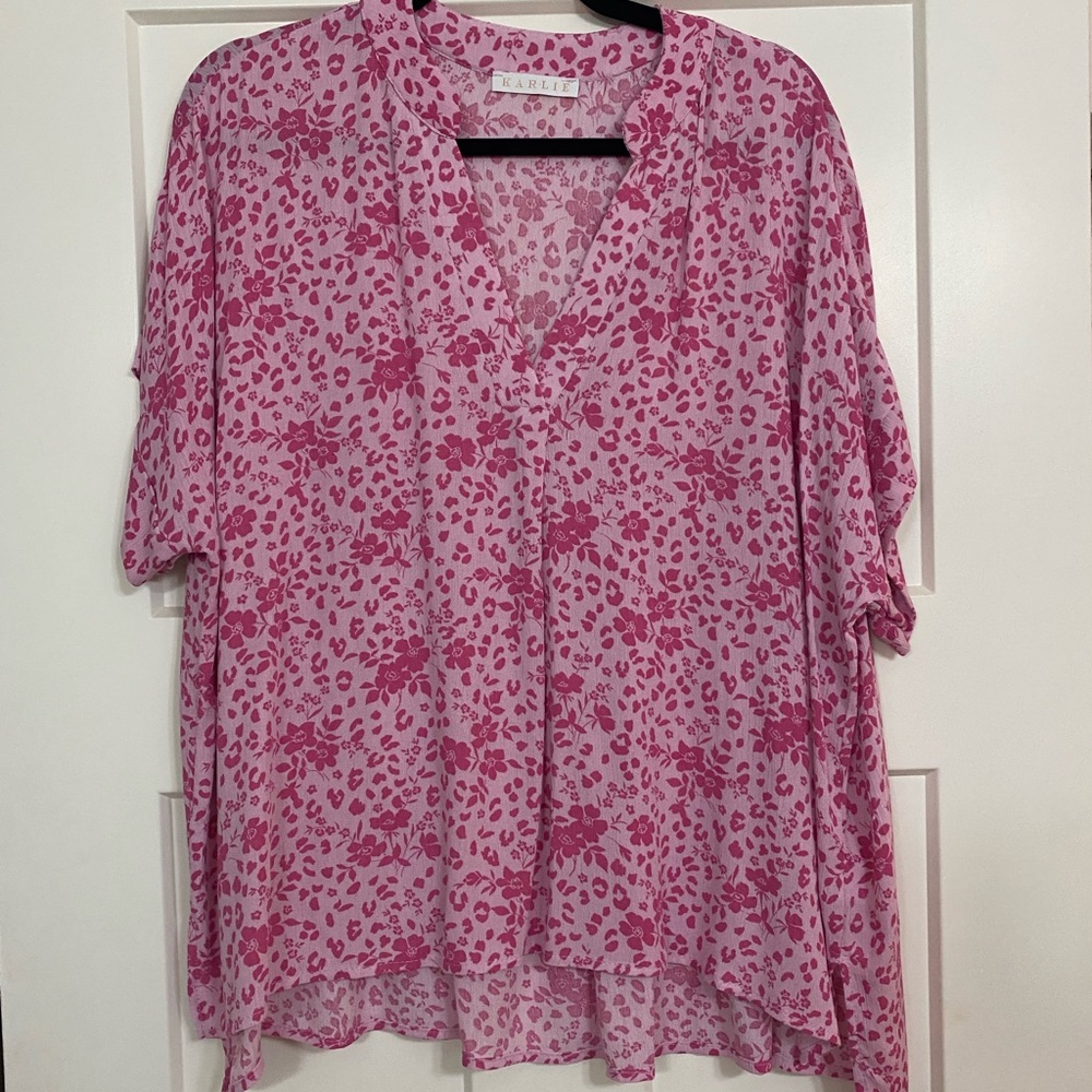 Karlie V neck blouse